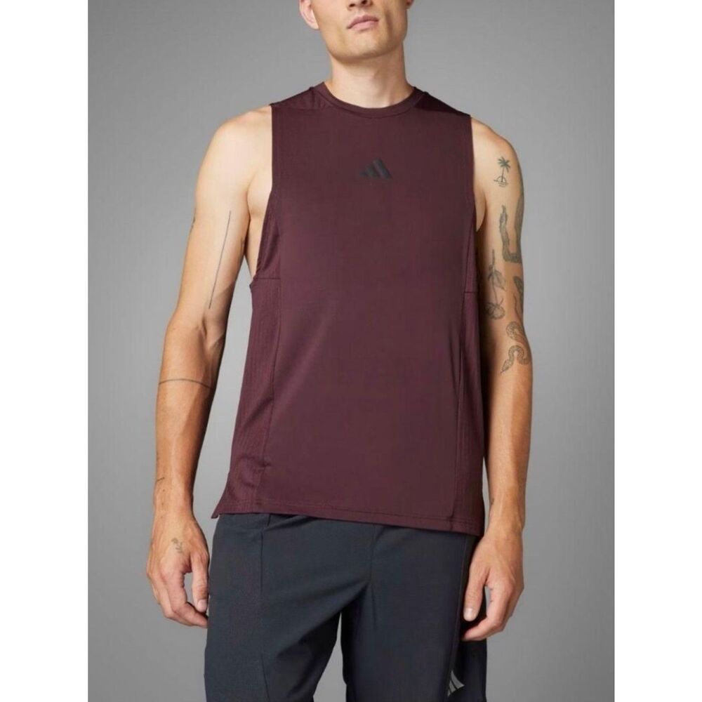 Adidas Men’s Designed For Intensity Tank Top Aurora Ruby Men's Medium JI8173